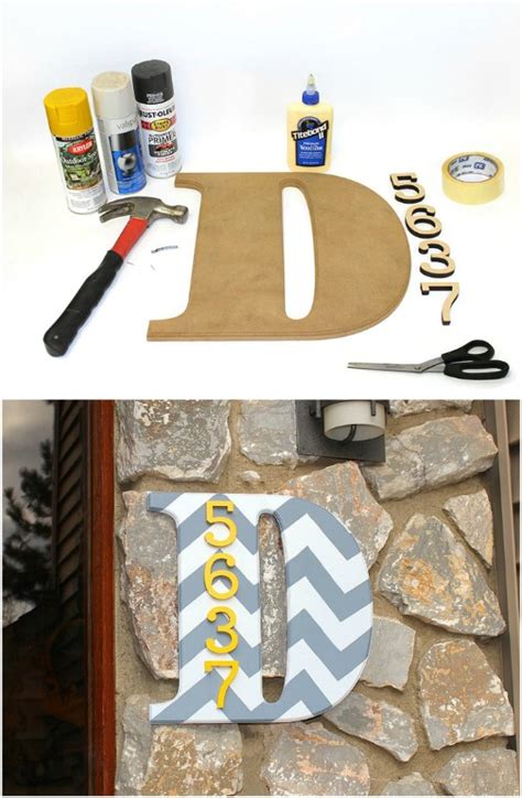 25 Creative And Unique Projects For Beautifully Displaying House Numbers - DIY & Crafts