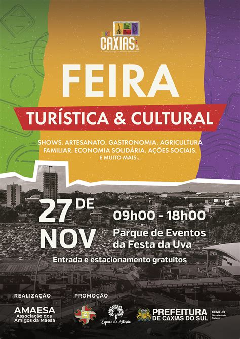 Feira Turística e Cultural ocorre neste domingo em Caxias do Sul