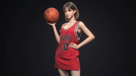 Wallpaper Slam Dunk Simple Background Basketball Sportswear Red