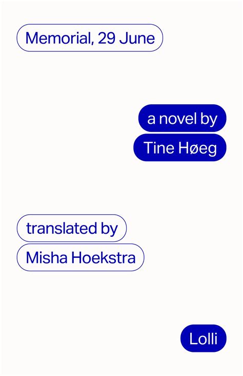 Memorial, 29 June by Tine Høeg and translated by Misha Hoekstra | Goodreads