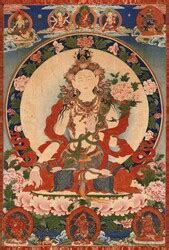 Buddhist Deity Tara White Painting Masterworks