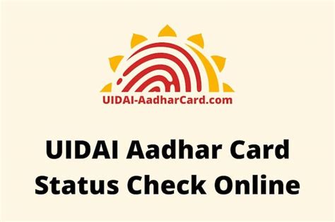 Aadhar Card Status Check Online with Enrolment ID (EID), SRN, or URN ...