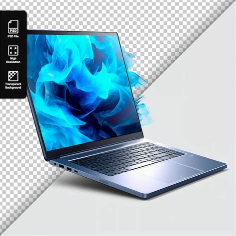 Premium Psd Laptop Isolated On A Transparent Background