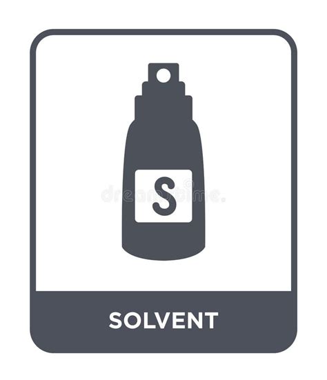 Solvent Icon Trendy Modern Flat Linear Vector Solvent Icon On W Stock