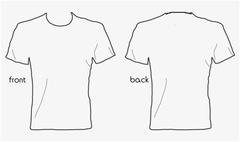 Blank Shirt Template Front And Back