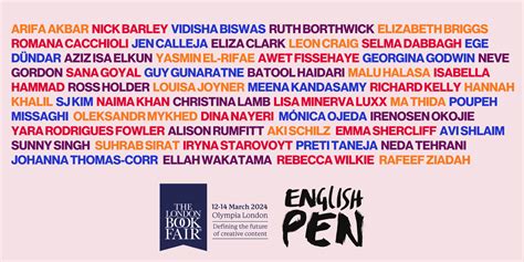 English PEN Literary Salon at The London Book Fair 2024 - English Pen