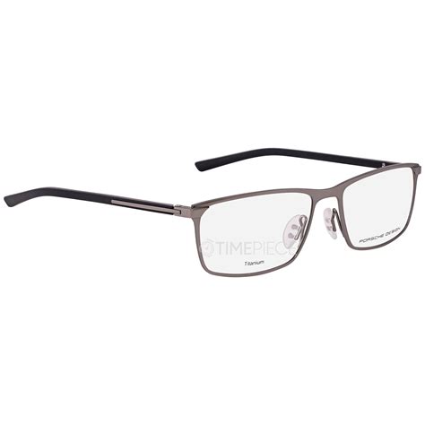 Porsche Design Demo Rectangular Titanium Mens Eyeglasses P8287 B 54