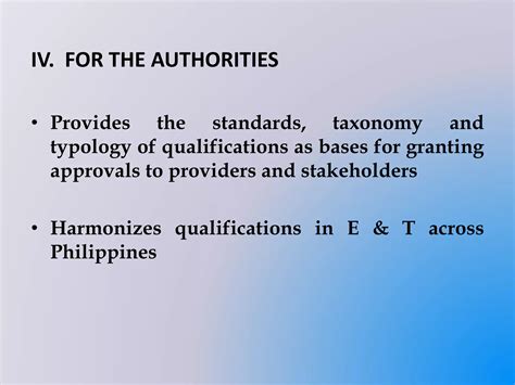 The Philippine Qualification Framework Ppt