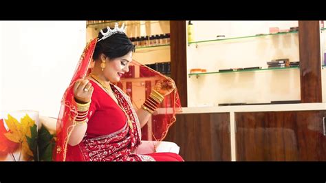 Nepali Busty Bride Huge Tits And Deep Open Navel In Red Saree Mp