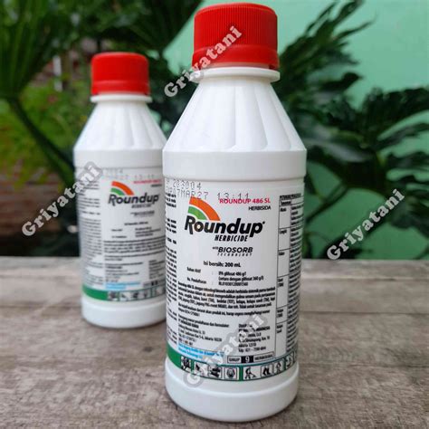 Herbisida Roundup 486SL 200 Ml Asli Pembasmi Rumput Lazada Indonesia