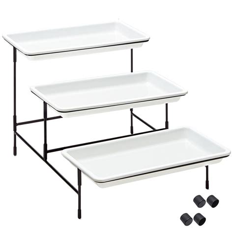 3 Tier Serving Tray With Stand Buffet Server Catering Platters Large Shop Today Get It