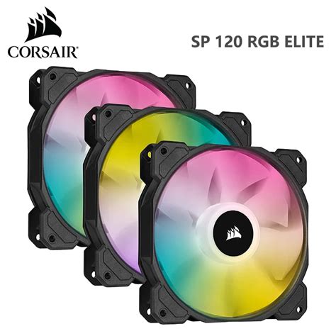 Corsair Sp Series Sp Rgb Elite Mm Mm Rgb Led Fan With