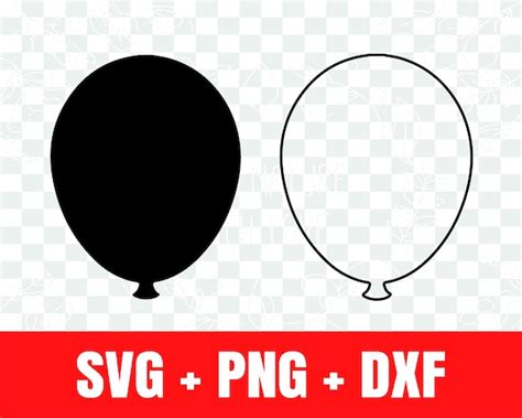 Balloon Svg Balloon Silhouette Svg Balloon Outline Svg Etsy