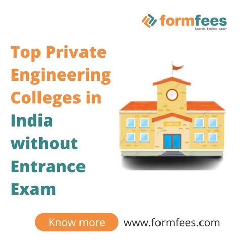 Top Private Engineering Colleges in India without Entrance Exam – Formfees