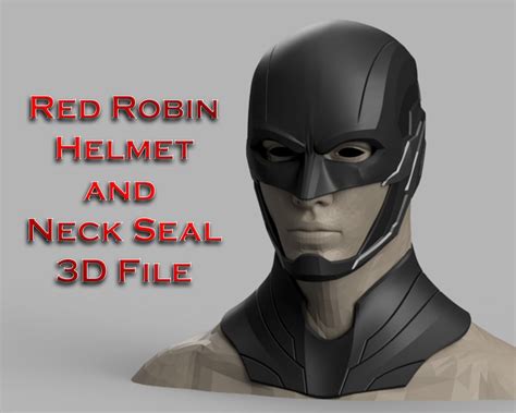 Red Robin Cowl And Neck Seal 3d File Etsy