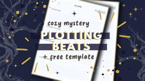 How To Plot A Cozy Mystery Plus FREE Plotting Beats Template YouTube