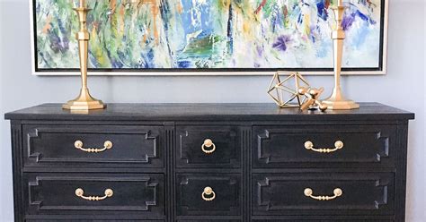 Chic Black Painted Dresser | Hometalk