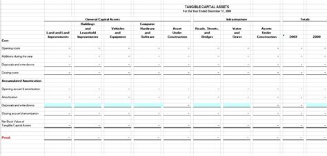 9 Free Depreciation Schedule Templates In MS Word And MS Excel