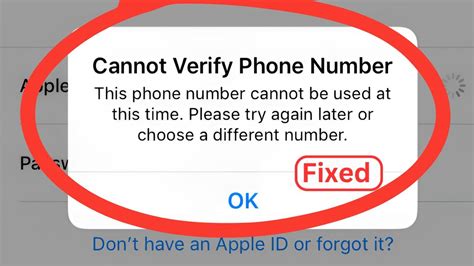 Fixed Cannot Verify Identity This Phone Number Cannot Be Used At