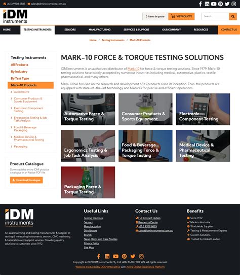 Website Redesign For Idm Instruments Ddsn Interactive