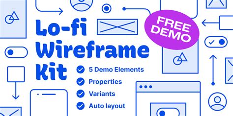 Lo Fi Wireframe Kit Free Demo Community Figma