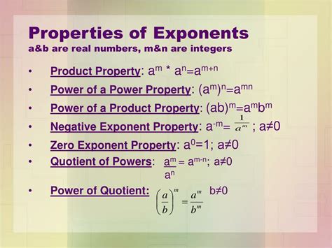 Ppt Using Properties Of Exponents Powerpoint Presentation Free