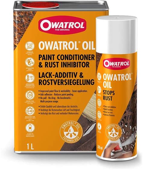 Owatrol Oil Colorless Penetrating Rust Inhibitor Oil Based Paint