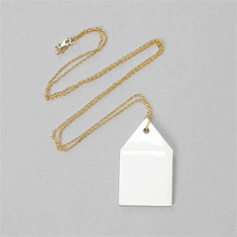 Ceramic house necklace - Sum Gainda