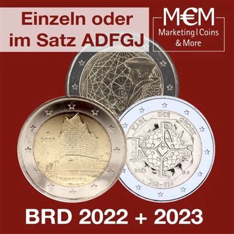 Euro Deutschland Brd Gedenkm Nzen Adfgj Eur