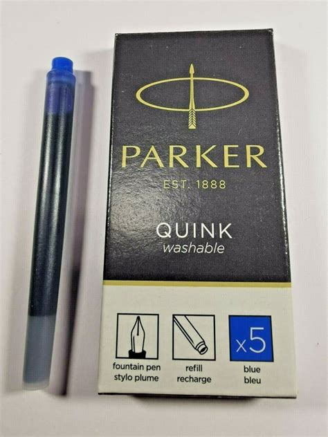 X Parker Quink Tintenpatronen Blau Patronen Tinte F Ller Ebay