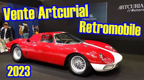 Résultats Vente Enchères Artcurial Rétromobile 2023 Beaucoup de