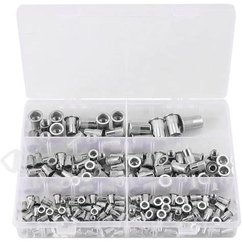 Écrou À Sertir 200Pcs Rivet Écrou À Sertir En Acier Inoxydable Insert