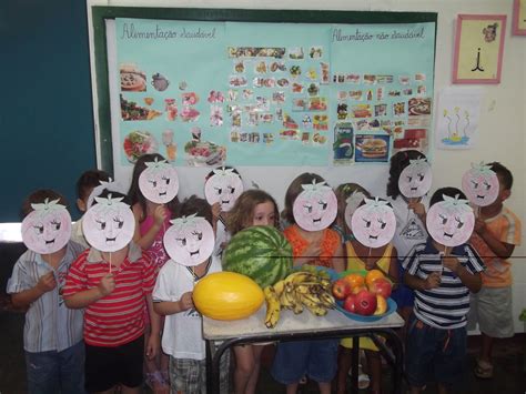 Educação Infantil Fotos Do Projeto Alimentação Saudável E Não Saudável