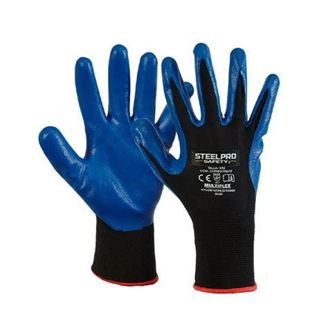 GUANTE MULTIFLEX NITRILO FOAM BLUE Work And Security