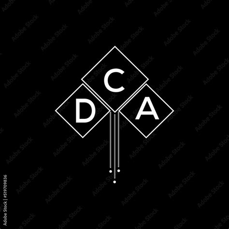 DCA letter logo design with white background in illustrator, DCA vector ...