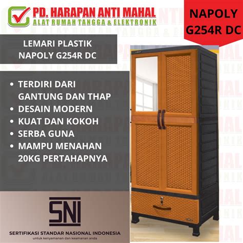 Jual LEMARI NAPOLY G254R DC LEMARI PLASTIK LEMARI PELASTIK LEMARI