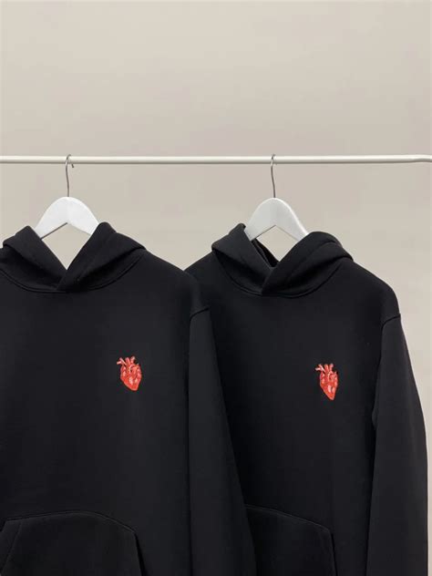 Couple Embroidered Love Code Hoodies Long Distance Relationship