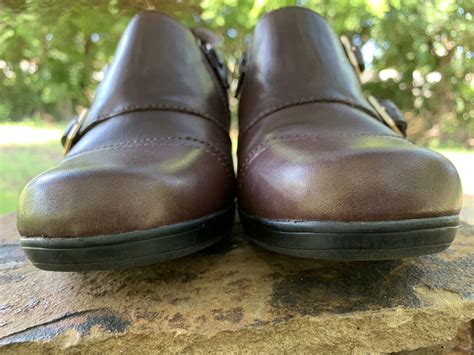 Clarks Bendables Double Monk Strap Ankle Boots Brown Gem