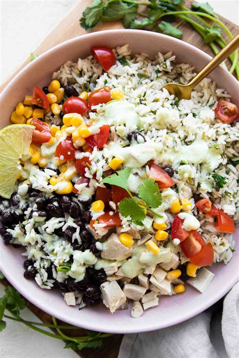 Cilantro Lime Rice Bowls Jar Of Lemons