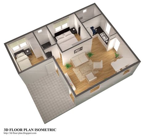 Small House 3d Floor Plan Design