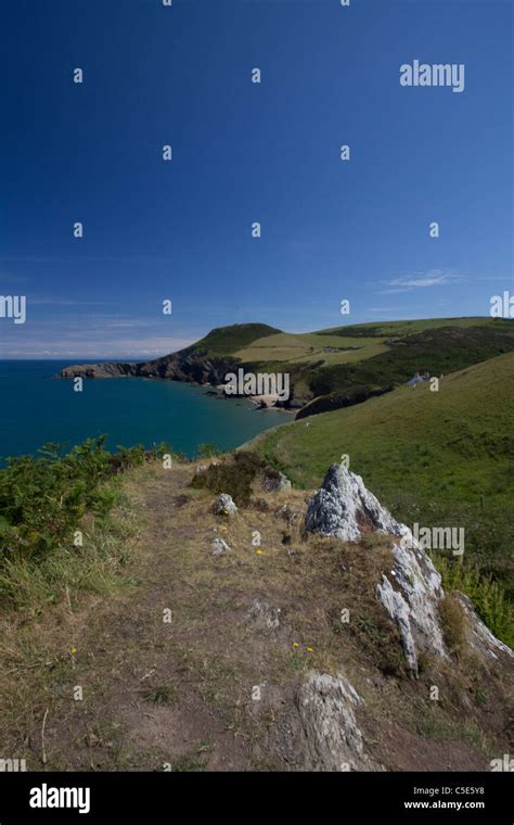 Ceredigion coastal path Stock Photo - Alamy