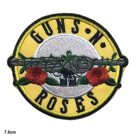 Guns N Roses Music Iron On Embroidered Clothes Patches For Clothing