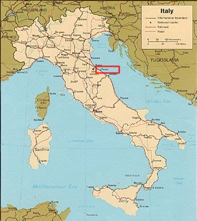 Pesaro Map - Italy