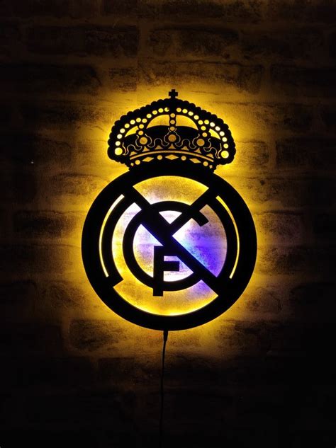 Real Madrid CF Wall Decor Led Signs Hanging Signs Real Madrid Logo