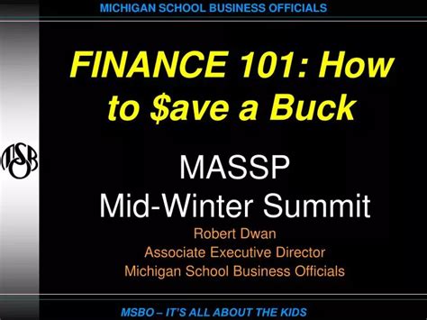 finance    ave  buck powerpoint