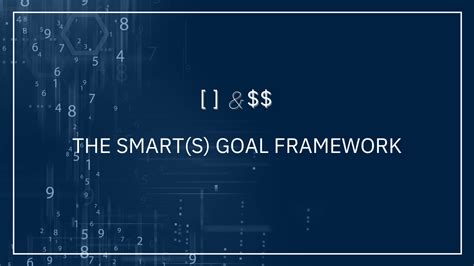 The SMART(S) Goal Framework