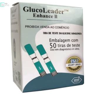 50 Laminas Glicose Glucoleader Fitas Glicemia Original Shopee Brasil