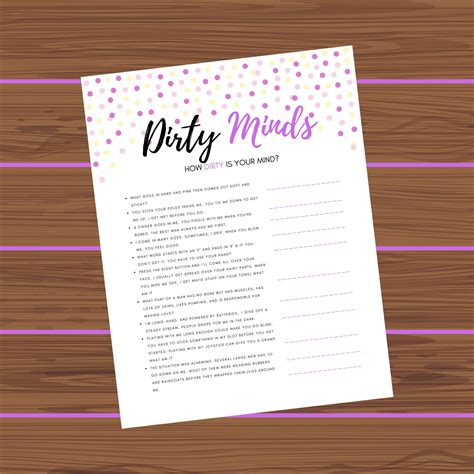 Answers Free Printable Dirty Minds Game Printable Calendars At A Glance