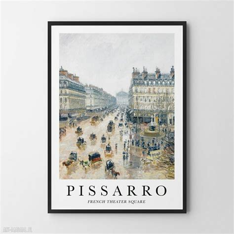 Pissarro French Theater Square Plakat Format X Cm Art Madam Pl