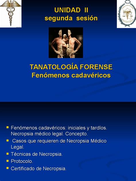 Pdf Tanatologia Forense Fenomenos Cadavericos Necropsia Ppt